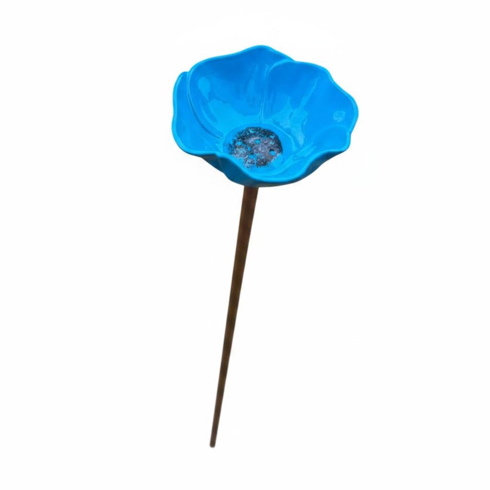 Steel Floral Garden Stake Handmade Decorative Flower Garden Stake Detachable Rod Outdoor Decor Blue | Statues & Lawn Ornaments | Garden Dacor | Yard Garden & Outdoor Living-image-44