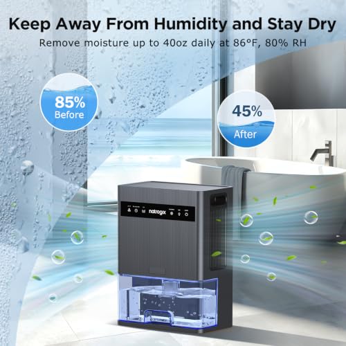 106 OZ Large Capacity Dehumidifier for Home, 1000 Sq. Ft. Coverage - image 3