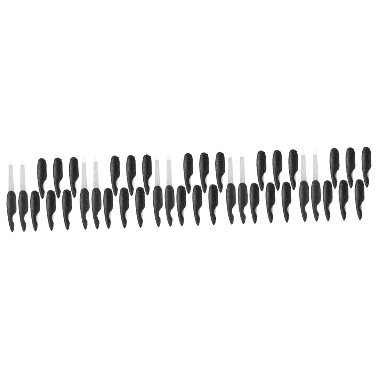Healvian 40piezas Uñas De Metal Reutilizable Para Manicura Limado De Bordes y Remoción De Imperfecciones Para Uso Salón y Hogar
