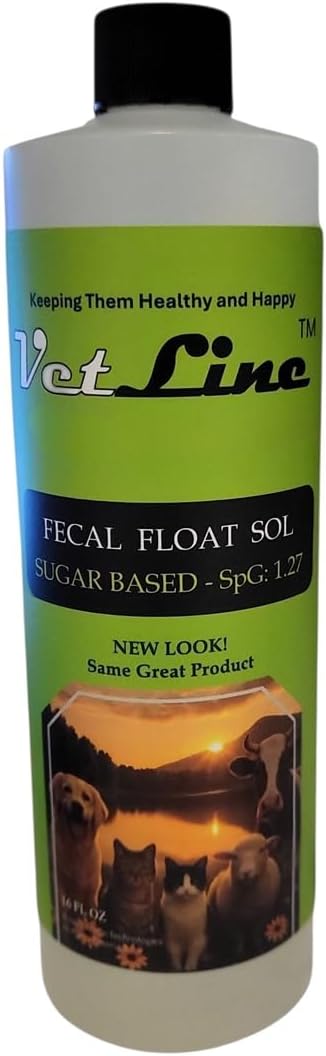 VetLine Fecal Float Sol, Sugar-Based, SpG: 1.27 (500 ml)