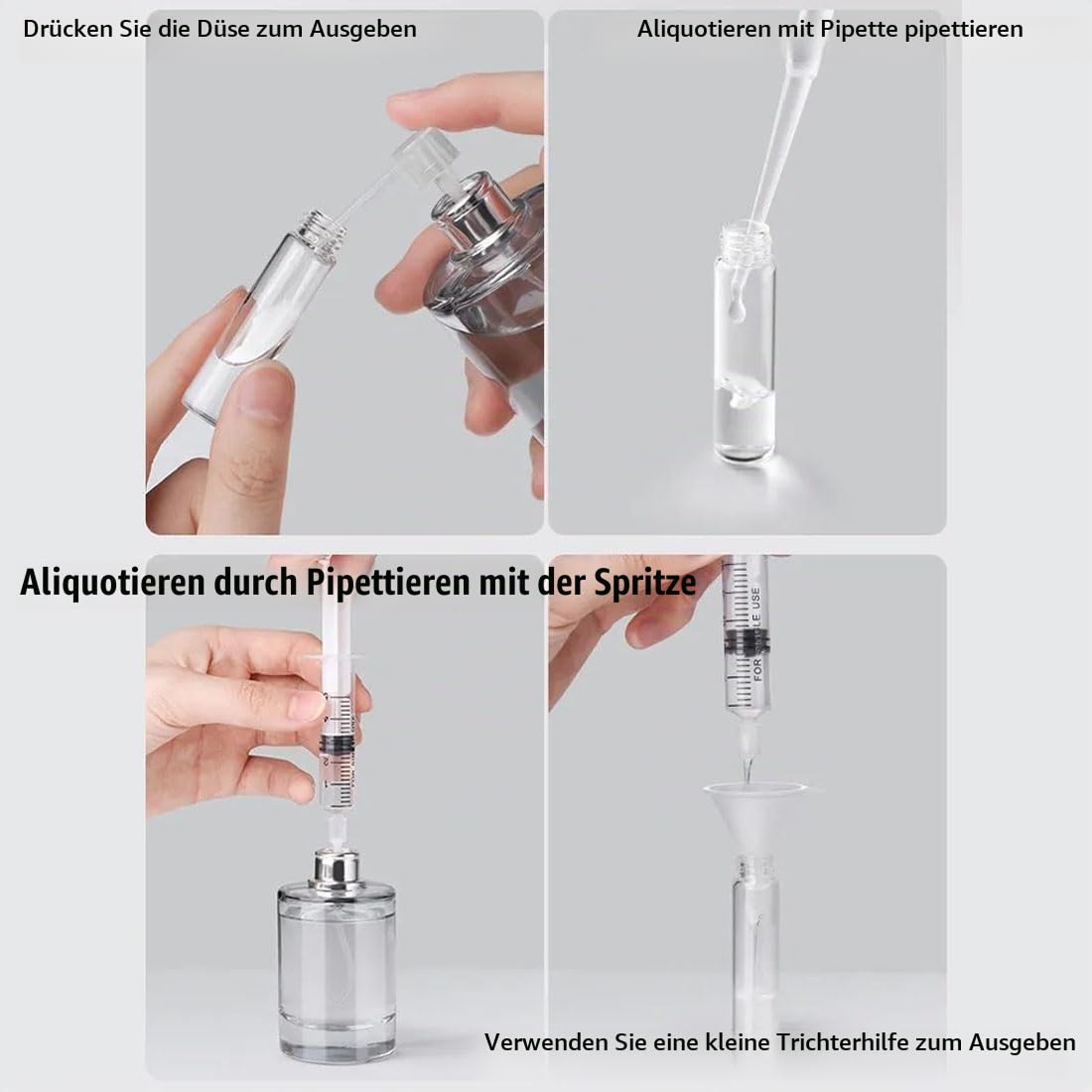 VIVIIHOO Parfum Zerstäuber 5ml 30 Stücke Mini Sprühflasche Taschenzerstäuber Probenbehälter Parfüm Umfüllen für Unterwegs