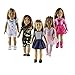 Lance Home 5 Abiti Vestiti Tuta alla Moda per 36 - 46 CM Baby Dolls Bambola, American Girl Dolls, bebé Bambolotti Amore Mio E Altre Bambole 14 Pollici - 18 Pollici Gonna Accessori Regali per Bambino