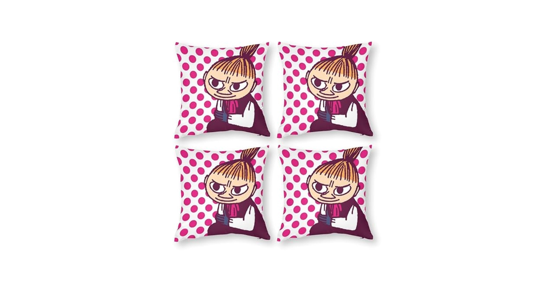 Amazon｜ムーミン リトルミイクッションカバー 抱き枕カバー 4枚