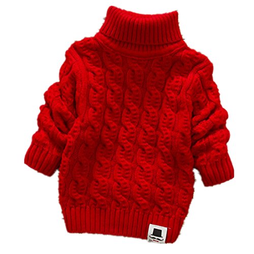 Nine Minow Boys Girls Turtleneck Sweaters Soft Warm Children's Sweater
