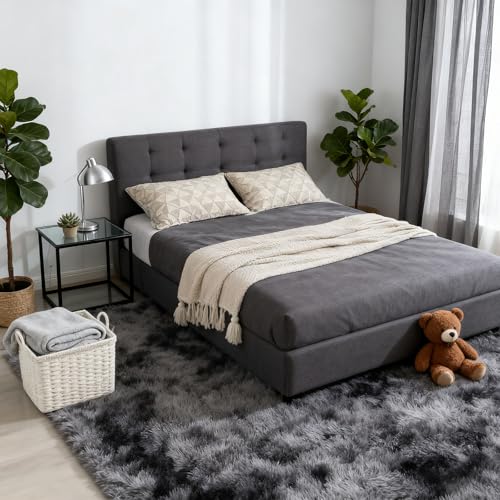 Tapis à poils longs super doux moelleux et confortable 220x280cm