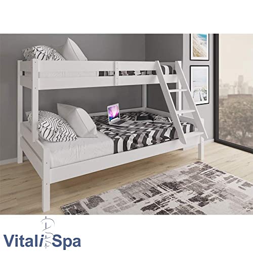Hochbett VitaliSpa Everest in Weiß, 207,6 x 97,6 cm