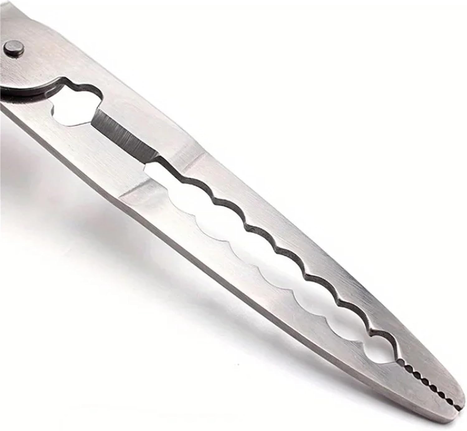 Long Handle Stainless Steel Fishing Pliers Scissor Gripper Fish Crab Grabbing Clamp Fishing Tackle Accessory