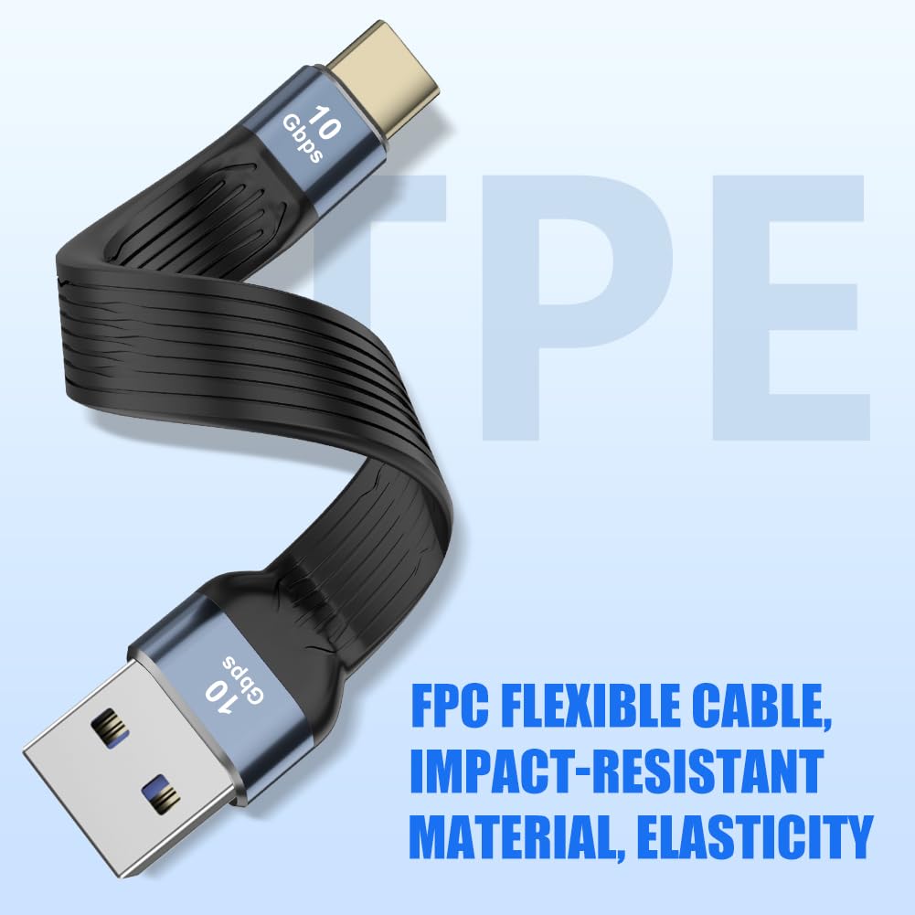 OFFCUP Cavo USB C USB A, 10GB PD di Ricarica, Cavo USB-C a Doppia Estremità, Velocità di Trasmissione Elevata, Facile da Trasportare