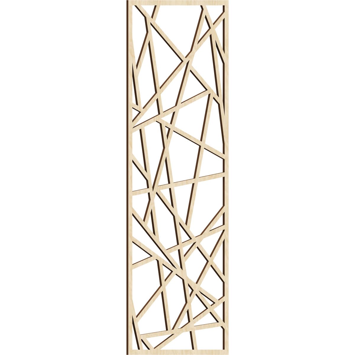 19 3/8"W x 49 3/8"H x 1/4"T Conway Decorative Fretwork Wood Wall Panels, Birch