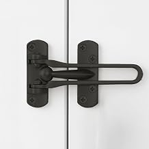 Mega Handles Safety Door Lock 2026 Version, Heavy-Duty Zinc Alloy 4.2" Door Lock, Swing Bar Door Guard, Safety Childproof Reinforcement Door Stopper for Kids Matte Black