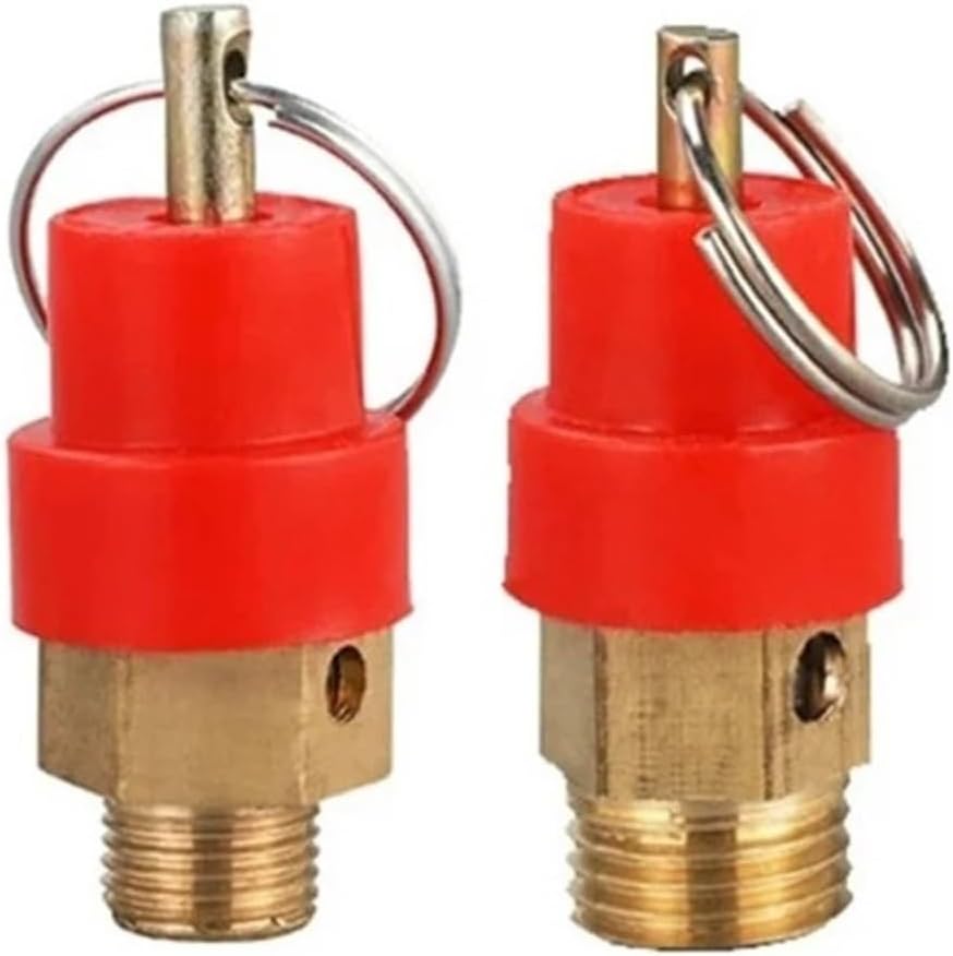1pc Air Compressor Safety Relief Valve 1 8 1 4 8kg Brass Pneumatic Tool Accessories Pressure Release Regulator(1-4)