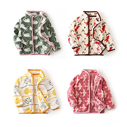 Beivslley Toddler Baby Boy Girls Polar Fleece Jacket Coats Kids Warm Full-Zip Outerwear For Spring Autumn Winter,Fish,2-3T #TOP1