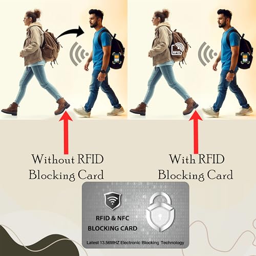 SaiTech IT RFID Blocking Cards Protect Your Entire Wallet, Purse, and Cards from NFC Contactless Theft Wallet for Men & Women- PL Silver (10 Pcs Silver)3