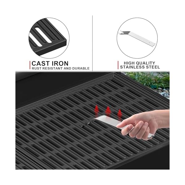 BBQ Grill Box for Camp Chef Deluxe Barbecue Grill Box Accessories for 2 Burner Stoves Camp Chef 16" Cooking systems, for BB90L 24 in. x 16 in. x 8 in - Image 4