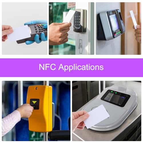20 Stück NFC Tags NFC Karten Wiederbeschreibbare Blanko Weiß 215 Tag 504 Byte Speicher NFC-Chips Programmierbar Kompatibel mit Allen Fähigen Mobilgeräten