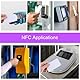 20 Stück NFC Karten Wiederbeschreibbare NFC Tags Blanko Weiß 215 Tag 504 Byte Speicher NFC-Chips Programmierbar Kompatibel mit Allen Fähigen Mobilgeräten