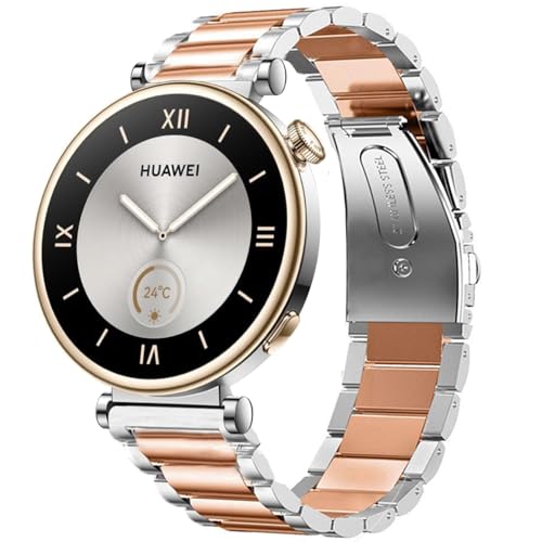 Bracelet Huawei Watch GT4 41mm anti-irritation en métal inoxydable solide