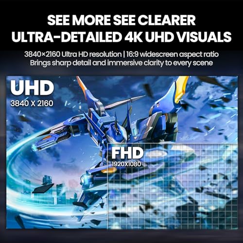 Image of CRUA 32'' 4K Curved Gaming Monitor, UHD 3840x2160 240Hz VA Screen, 1500R, FreeSync, 120% sRGB, Built-in Speakers, PIP /PBP, DP 1.4 & HDMI 2.1, Tilt Adjustable /Wall Mountable-Black