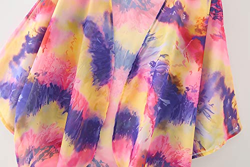 Image of CASURESS Women's Cardigan-Sheer Kimono Loose Summer Floral Print Cover Ups