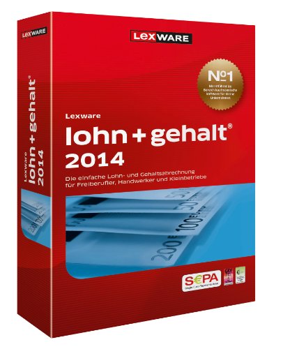 Bild zu Lexware lohn+gehalt 2014, CD-ROM: Die einfache Lohn- und Gehaltsabrechnung für Freiberufler, Handwerker und Kleinbetriebe. Für Windows XP (ab SP3), Vista (ab SP2), 7 (SP1), jew. ab Version Home, deutsche Version