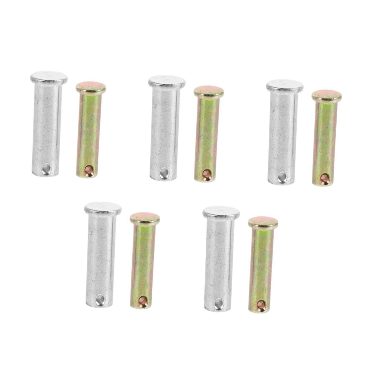 ULTECHNOVO 5 Pairs Jack Fixing Pin Car Gadgets Hitch Pin Hardware Pins Trailer Coupler Pin Safety Shaft Lock Pin Trailer Pins Trailer Jack Pin Cylinder Pins Quick Release Pin Grey Metal