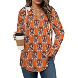 Polyvalent et tendance : le col en V combiné à une coupe décontractée crée des pulls surdimensionnés pour femmes qui flattent la plupart des morphologies. Avec des imprimés accrocheurs, ces hauts d'automne cool Tiger Orange pour femme sont un incontournable de la mode au début de l'automne, vous permettant de rester à la pointe du style