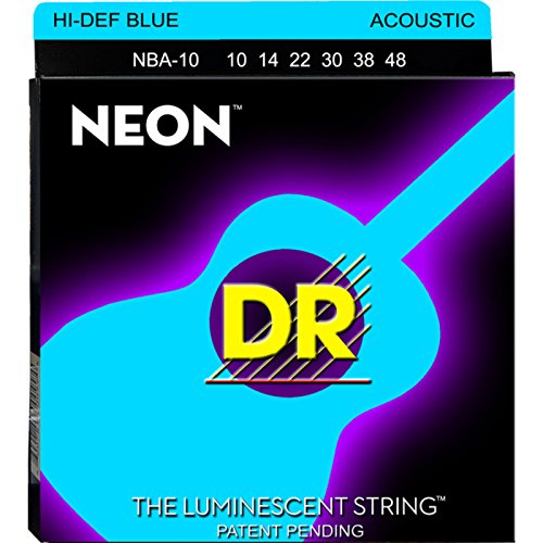 Cordes acoustiques Neon Bleu protection HD Dr Cordes Nba10 10-48