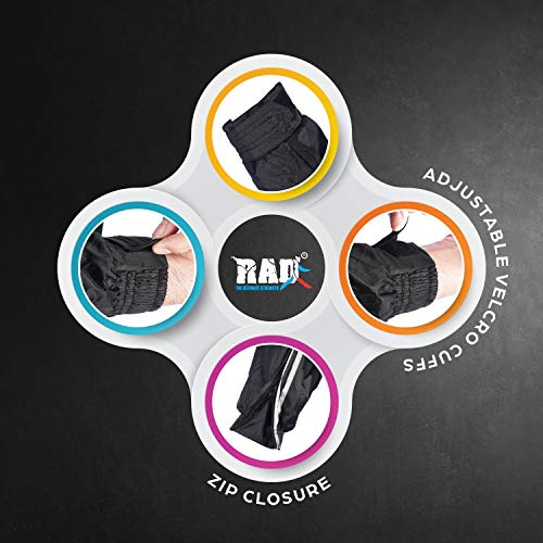 RAD Sauna Suit Men and Women, Weight Loss Sweat Suit Jacket Pant Gym, Boxing Workout (White, 4XL) - Thumbnail 6