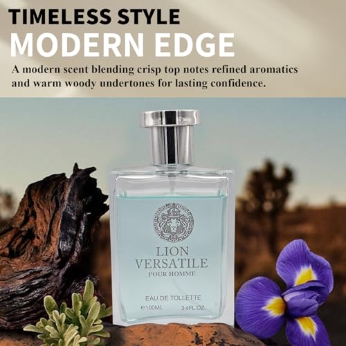 Lion Versatile Cologne for Men (3.4oz/100ml x 5pcs), Impression of Eros, Red Flame, Dylan Blue, Pour Homme & Oud Noir, Edt, (Pack of 5) - Image 8