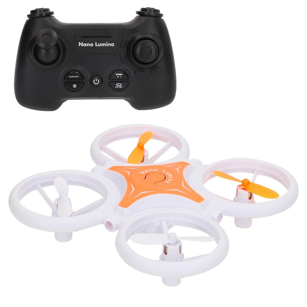 ColorBaby 41865 Speed & Go Dron teledirigido, Luz LED, Mide 12x12 cm, Giro 360°, Alcance 50 Metros, Tiempo Vuelo 7 min, 2.4 GHz, Carga USB, RC, Vehículos radiocontrol, Juguetes niños 8 años