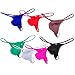 7-Pack Men's Spandex Thong Guy Men T-Back G-String Jockstrap Underwear Pouch Body Tanga Pants M