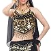 BellyLady Tribal Belly Dance Halter Banadge Bra Top With Pad, For Christmas BLACK