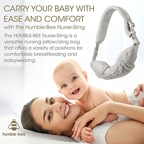 Humble-Bee Nurse-Sling: The Ultimate Nursing Pillow And Sling Bag For Breastfeeding Moms, Supporting Comfortable Feeding Positions Anywhere, Anytime, My Breast Friend Baby Nursing Pillow - (Gray) #TOP3