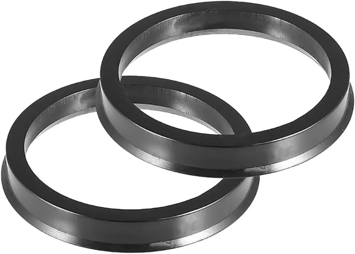 Wheel Spacers 4pc 71.6-60.1 64.1 66.6 67.1mm Wheel Hub Centric Ring Wheel Hub Central Ring Rim Ring Black ABS Plastic(71.6-66.6mm-4PCS)