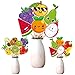 Tutti Frutti Party Centerpieces Sticks 24pcs Summer Fruit Table Toppers Decorations for Tutti Fruity Party Tropical Fruit Theme Birthday Party Baby Shower Supplies
