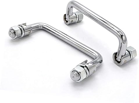 304 Stainless Steel Folding Pull Handle 90 Degree Folding Pull Handle Hardware, Metal Cabinet Handles Toolbox Handle, 3.5 Inch Center to Center,1.9 Inch Projection
