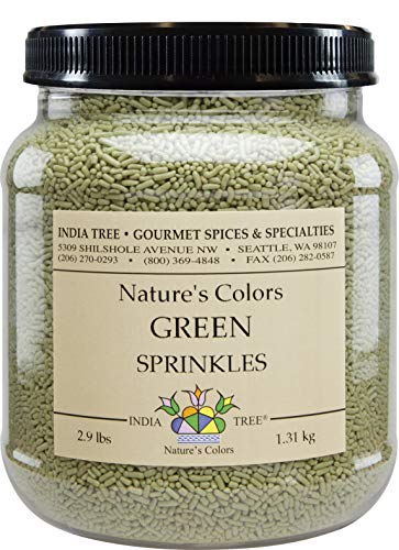 India Tree Nature's Colors Sprinkles, Green, 2.9-Pound #TOP15