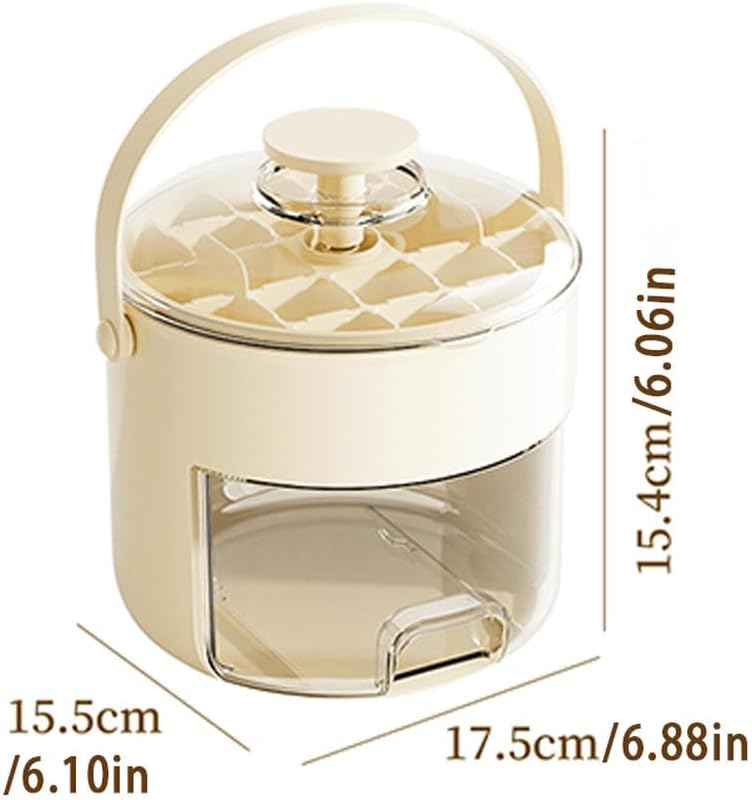 Portable Ice Maker with Lid and Scoop for Outdoor Camping RVs Home Use Making Cubes Coffee Juice Cold Drinks