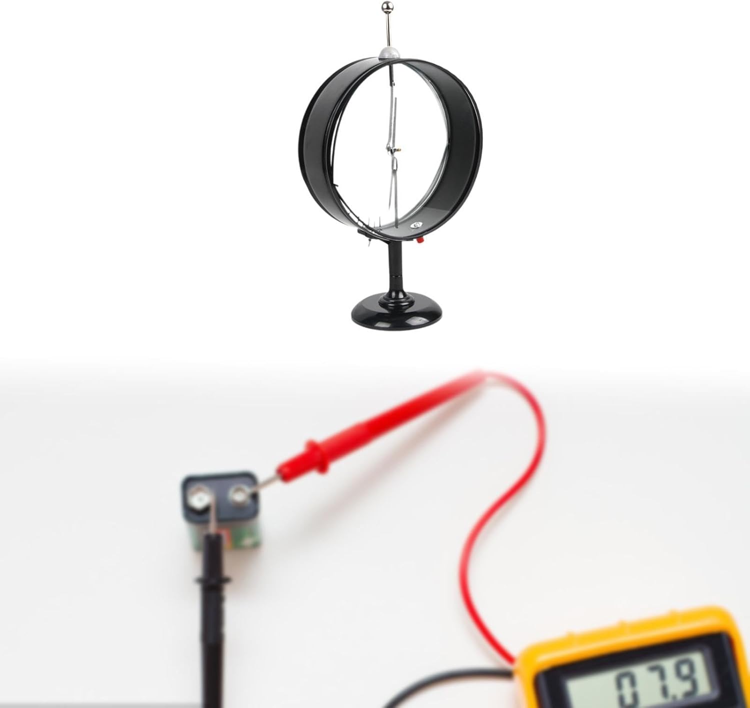 Pointer Electroscope Multifunction Teaching Aids Portable Learning Tool Electrostatic Experiment for Home High School Adults, Single