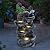 5-Tier Cascading Rock Outdoor Waterfall Fountain, Garden Fountains with LED Lights, Weather-Resistant Resin, Soothing Water Flow, Waterfall Fountain for Patio, Backyard, Indoor/Outdoor Decor Black2