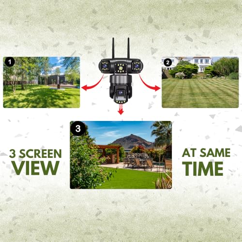 Maizic Smarthome Batcam Black 3in1 WiFi CCTV Camera 3 Lens /3 Screen ...
