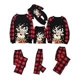 Weihnachts Pyjama Couple Weihnachtspyjama Familie Set Schlafanzug Lang Outfit Winter Damen Herren Kinder Nachtwäsche Nachthemd Hausanzug Schlafanzüge Family Weihnachts Sleepwear Schlafshirt