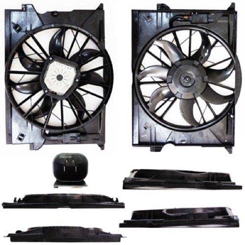 Go-Parts - Radiator Cooling Fan Assembly for 2003-2011 Mercedes-Benz CLS550 Engine, W219 Series, 211500169380 Replacement