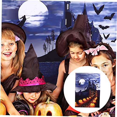 SOLUSTRE Pano De Fundo De Fotografia Pano De Fundo De Dia Das Bruxas Pano Pictórico De Tema De Hallo