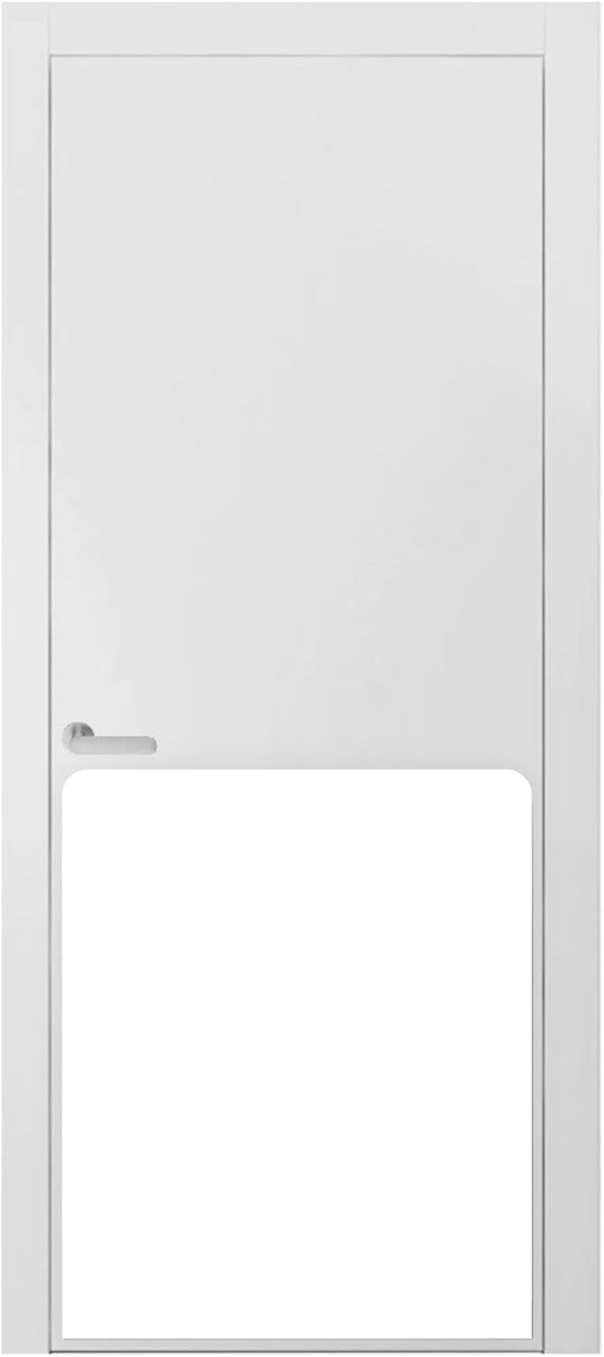 Large Breed Dog Scratch Door Protection Plate - Multiple Sizes & Finishes - 30" Height x34" Length - Shiny Brass