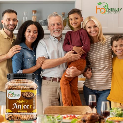 Image of HENLEY GROCERY Premium Dried Afghani Anjeer I Healthy Dry Fruit Dried Figs | Figs Dry Fruits Anjir Dry Fruits Anjeer Big and Soft (500g)