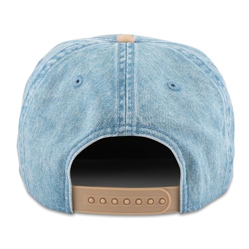 Image of AMERICAN NEEDLE Rainier Beer Patch Unisex Adjustable Snapback Baseball Hat