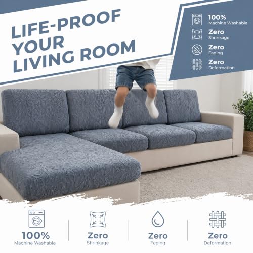 UWWGKK Modular Sofa Cover Sectional Couch Slipcovers for Dogs Pet Friendly — view 6