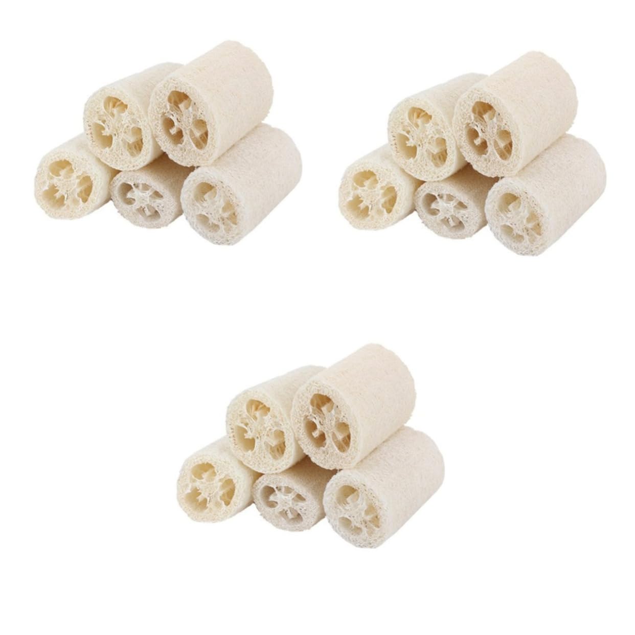 Housoutil 3er-set Badeschwamm Natürlicher Luffa-schwamm für und Bad Peeling-körperwäscher Sanfter Schwamm 5 Stück * 3