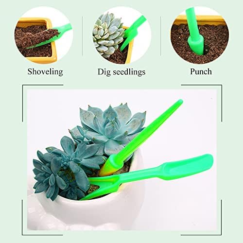 Yingcen Dibber Planting Bulbs Garden Dibbers Bulb Planter Tool Hand Dibber Punch with Seed Dispenser,Plant Labels for Garden Planting Seeds